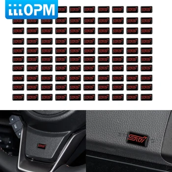 

100pcs Car Styling Car steering wheel sticker Car Interior Sticker for SUBARU LEGACY Forester Outback Impreza STI Accessories