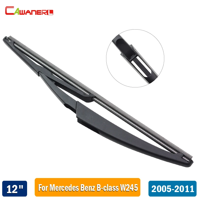 Cawanerl Rubber Back Window Wiper 1 Piece 12" Car Rear Windscreen Wiper