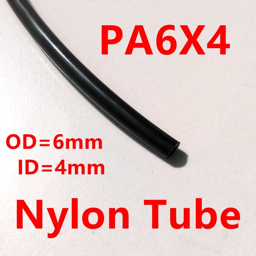 

10meter/lot Nylon Tube PA6X4mm OD 6mm ID 4mm Plastic Flexible Pipe PolyamideTube