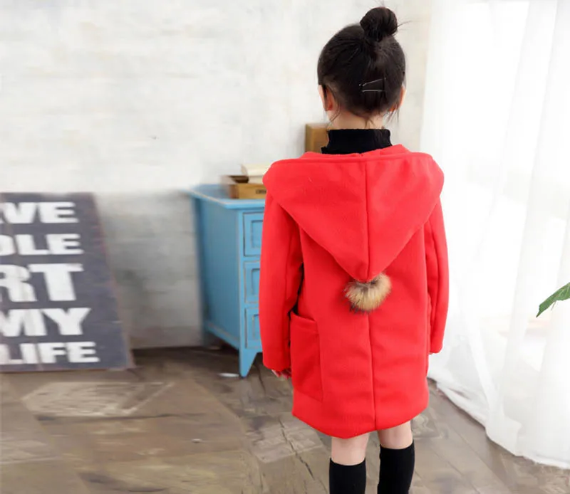 Girls coats trench jacket kids winderbreaker spring outerwear (3)