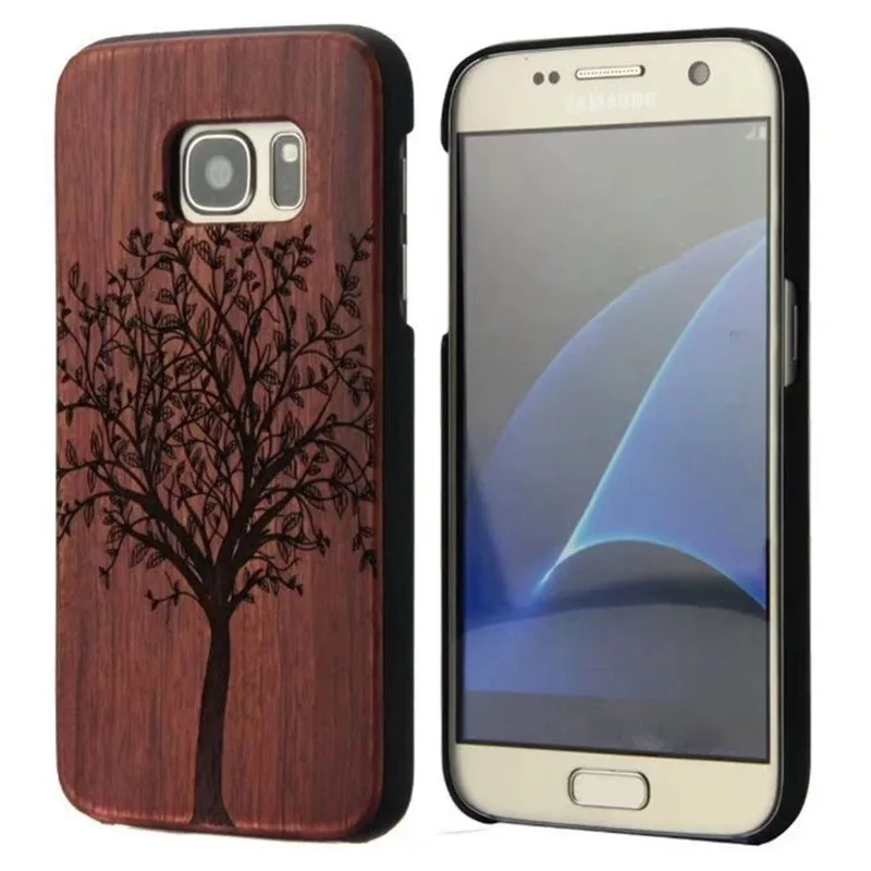 

Natural Wood Phone Case For Samsung Galaxy S7 S 7 Edge Cover Wooden High Quality Cover for Samsung Galaxy S7 Edge Shockproof