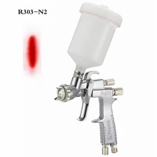 Универсальный Профессиональный краскопульт с фильтром, воздушные электроинструменты, пульверизаторы для нанесения краски, распылители, сопло 1,3 мм, Гравитационный R-303