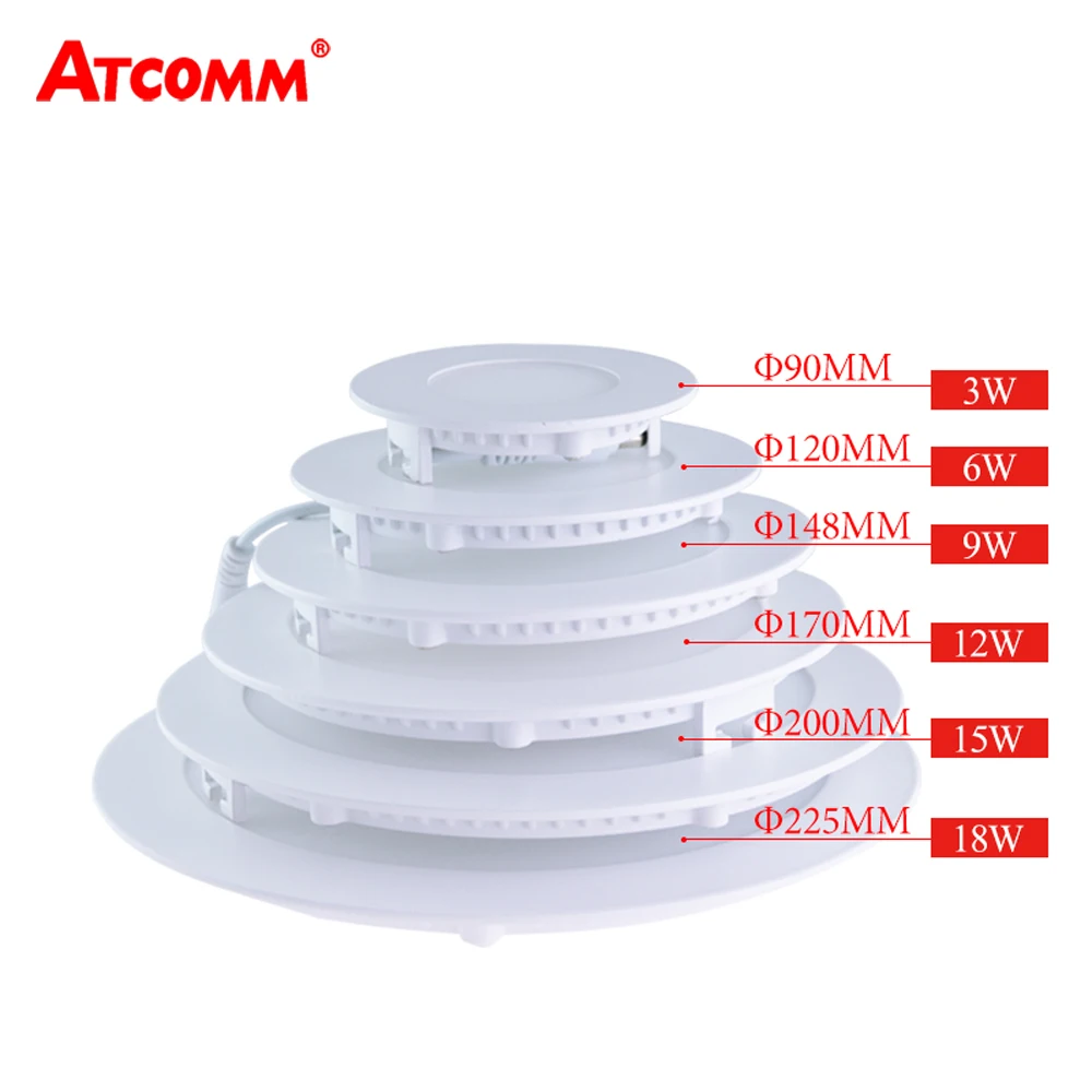 

3W 6W 9W 12W 15W 18W LED Down Light High Brightness LED Diode Ceiling Lamp Panel Lampada Cool/Warm White 110V 220V