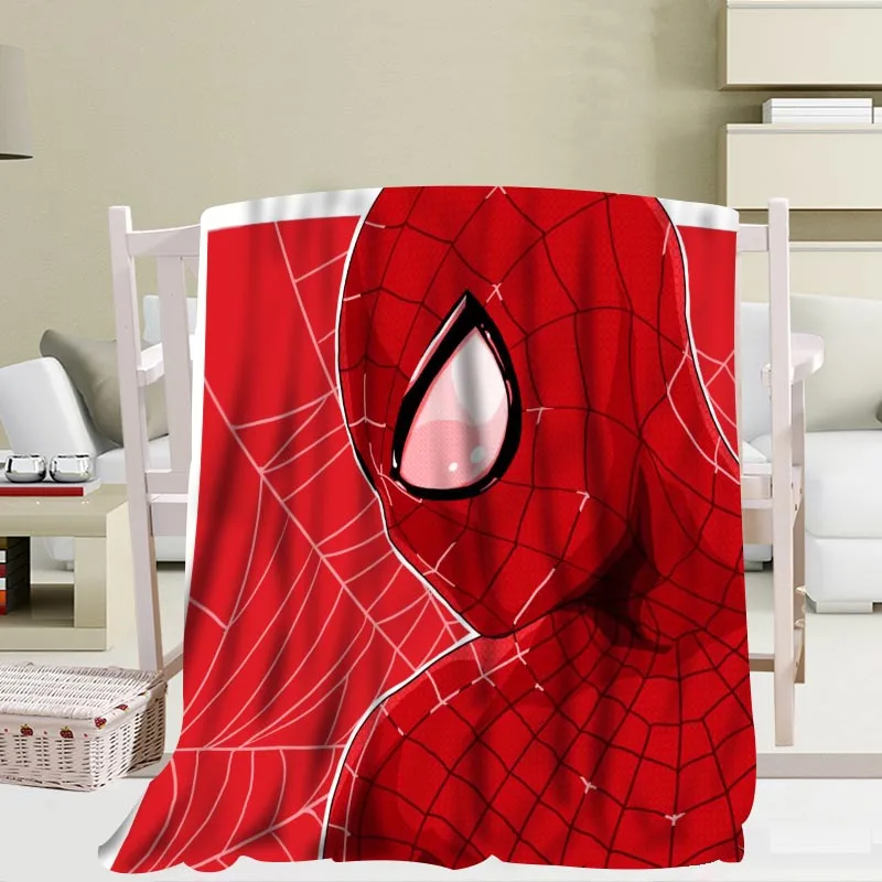 

Spider-Man Blanket Travel Sofa Coral fleece fabric Blankets Soft Custom Flannel Blanket for sofa/Bed/Car Portable Blanket