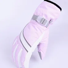 Зимние лыжные перчатки для взрослых, спортивные перчатки для сноуборда, лыж, Зимние перчатки для катания на толстых мотоциклах, перчатки для велоспорта с защитой от-30 градусов, теплые спортивные перчатки