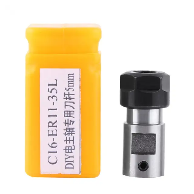 CNC Collet Holder ER11A 5mm CNC Milling Motor Spindle Shaft Collet Chuck Extension Rod Holder Toolholder