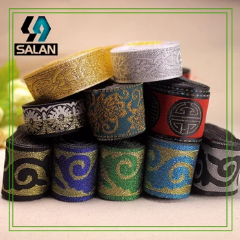 

New pattern of gold and silver, traditional patterns, clouds,national wind ribbon,belts,decorative accessories,high quality lace