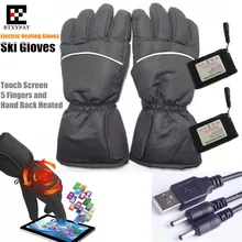 30p наружные перчатки с электроподогревом мотор охотничий зимний теплый водонепроницаемый Li-battery самонагревающийся сенсорный экран велосипедные лыжные перчатки