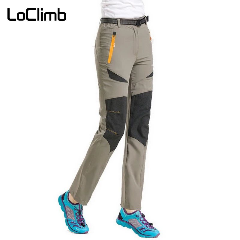 LoClimb Plus tamaño elástico Camping senderismo pantalones de las mujeres de la primavera de 2018 de verano deporte al aire libre senderismo impermeables ciclismo pantalones AW021 LoClimb Plus tamaño elástico Camping senderismo pantalones de las mujeres de la primavera de 2018 de verano deporte al aire libre senderismo impermeables ciclismo pantalones AW021