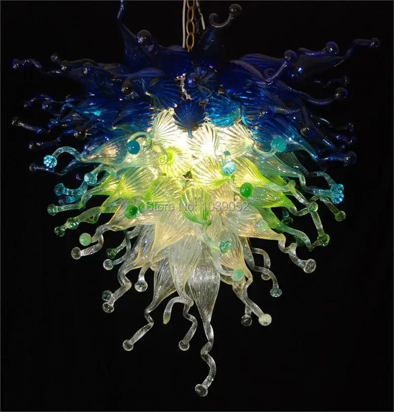 New Fashionable Cheap Hand Blown Art Glass Hotel Crystal Chandelierin Chandeliers from Lights
