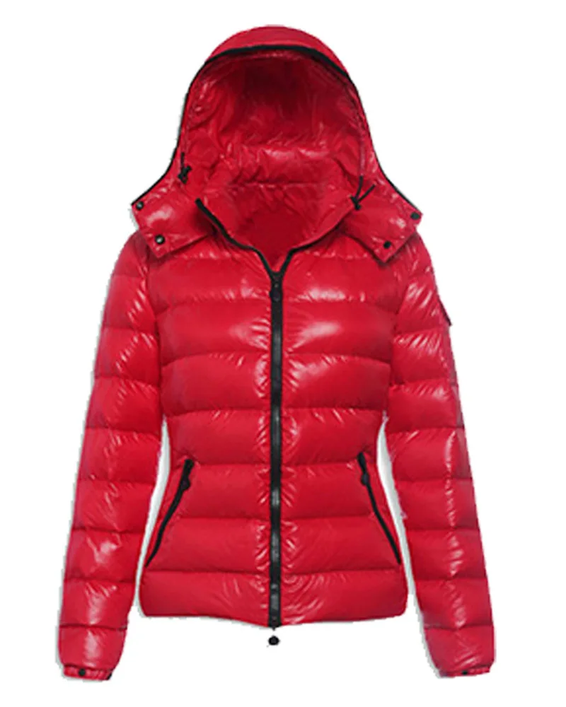 Для женщин подпушка женские зимние куртки короткие тонкий пальто для девочек зимняя куртка с капюшоном теплая зимняя одежда черный, красный, синий, желт - Цвет: Красный