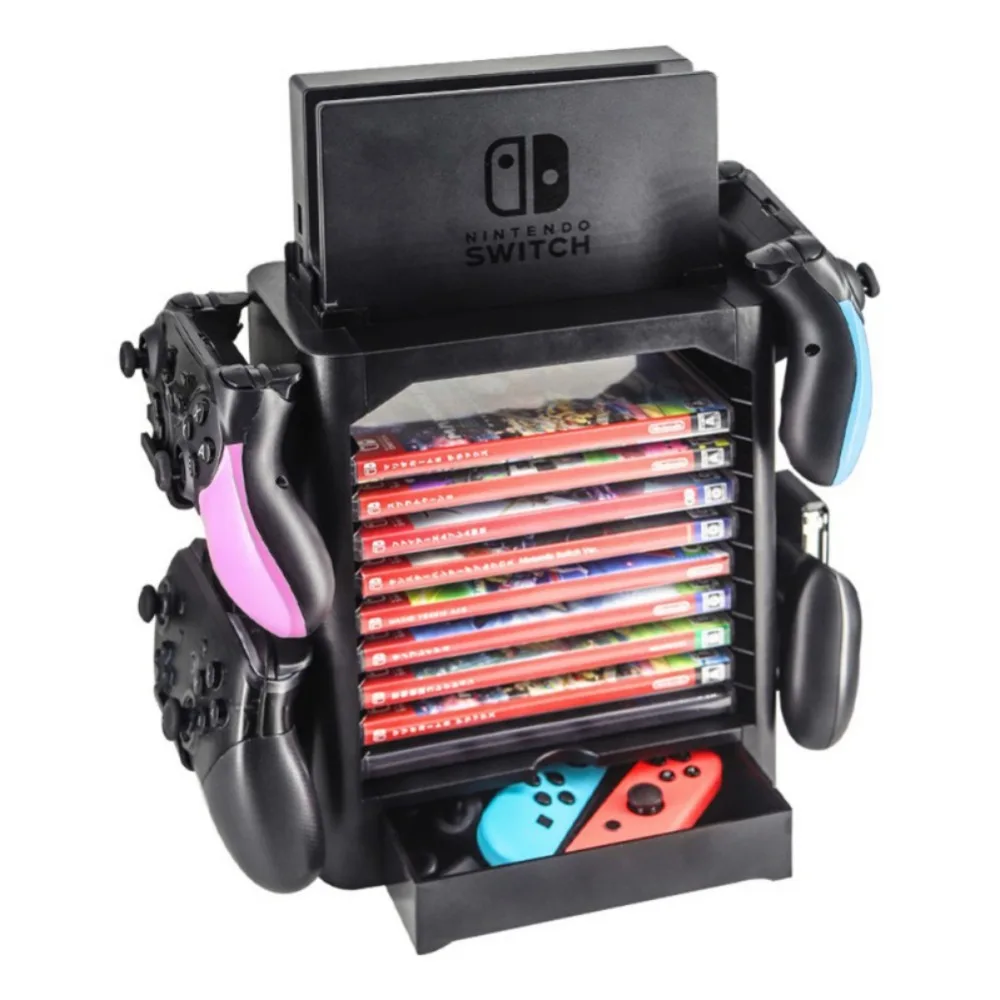 

New Multifunctional Storage Bracket Display Shelf Disc Card Holder Stand for Nintendo Switch Host Switch Controllers Accessories