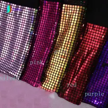 Квадратная блестящая ткань CD блестки шифрование цвет флэш-фон ткань свадебная Стена бар сценическое украшение 2 м/лот S697P