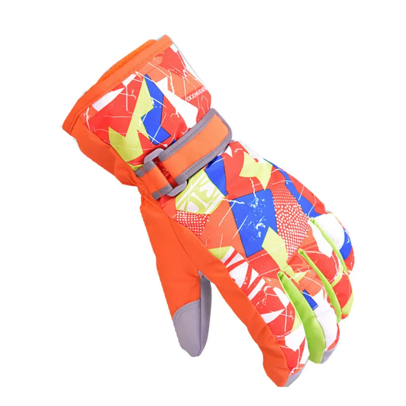 Высококачественные зимние лыжные перчатки для папы, мужские и женские водонепроницаемые ветрозащитные теплые лыжные перчатки для катания на мотоцикле, уличная Водонепроницаемая перчатка