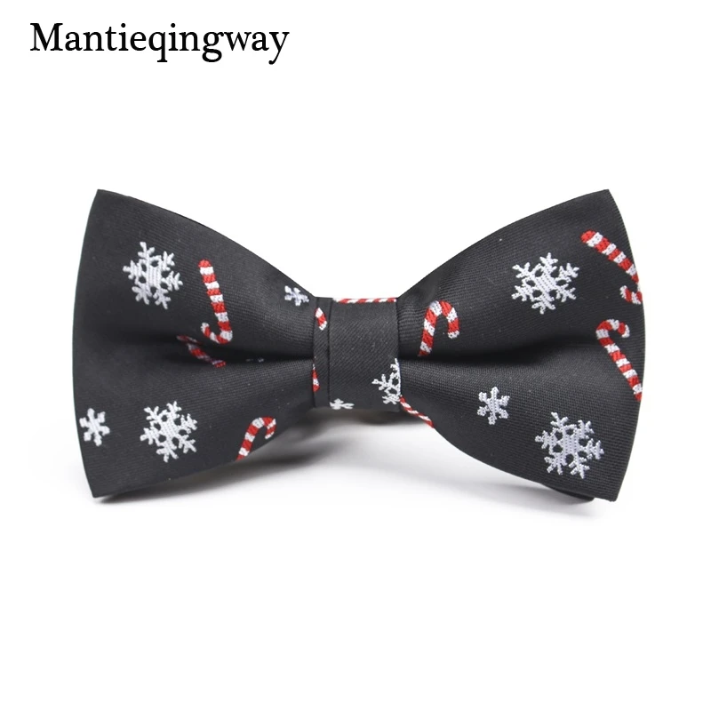 Mantieqingway Children Christmas Bow Ties for Baby Boys Shirt Polyester
