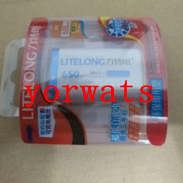 Prix New Hot UN Rechargeable Li ion Cellulaire 9 v 650 mah au lithium ion Li ion numérique standard rechargeable au lithium batterie frie l environnement