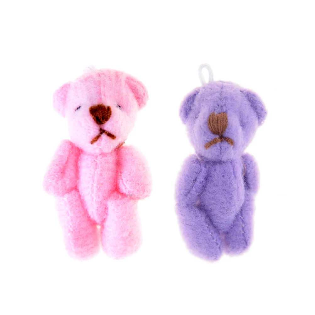Kawaii плюшевый мишка кукла брелок с наполнением игрушка Милая Мини игрушки сумка