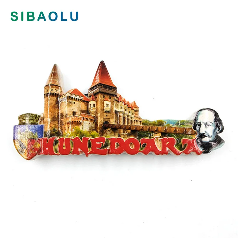 

Romania Travel Souvenir Scenery Castle Building 3D High-end Resin Fridge Magnets Refrigerator Magnetic Sticker Home Decoration