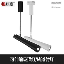 10 Вт светодиодный длинный стержень световой прожектор для гостиной комнаты, задний фон настенный поверхностного монтажа светодиодный потолочный Трековый cob светильник