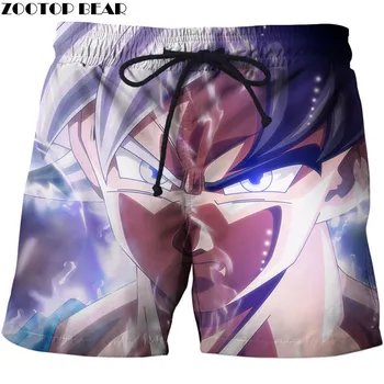

Men Shorts Fitness Breathable DragonBall Funny Summer Casual Beach Elastic Quick Dry Male Board Short 3D Print Anime ZOOTOP BEAR
