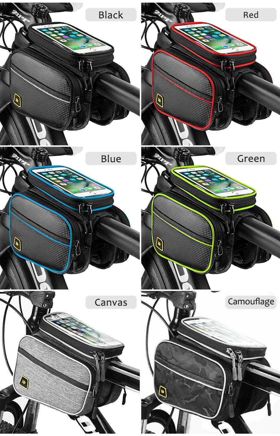 Best CoolChange Bicycle Bag Front Frame Large MTB Bike Bag With Waterproof Cover Screen Touch Top Tube Phone Bag Cycling Accessories 1 Best CoolChange Bicycle Bag Front Frame Large MTB Bike Bag With Waterproof Cover Screen Touch Top Tube Phone Bag Cycling Accessories 1