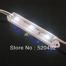 100 шт DC 12 V 3 светодиодный s 3528 SMD Холодный белый водонепроницаемый светодиодный модуль лампы