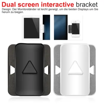 

Adjustable Phone Stand Holder Multi Screen Laptop Side Mount Connects Tablet Bracket Dual Triple Monitor Display Clip