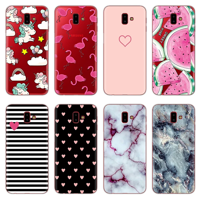 

Phone Cases For Samsung Galaxy J6 Plus Case Cartoon Soft Silicon TPU Fundas Cover For Samsung Galaxy J6Plus Case Coque Capa
