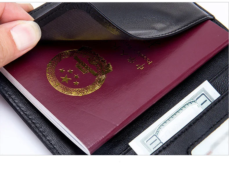 Дизайнерский чехол-органайзер для паспорта, для путешествий, натуральная кожа, овчина, держатель для карт, Бизнес Стиль, мужской чехол для бумажника, высокое качество, кошелек