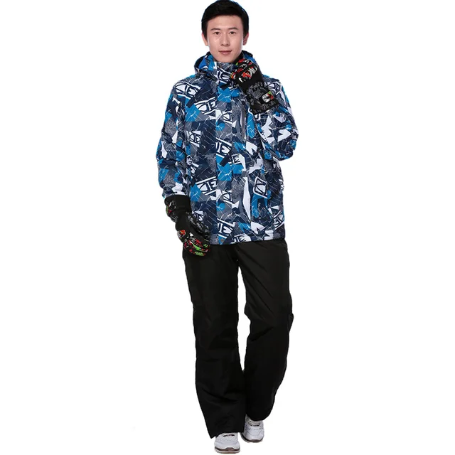 Ski Suit Men Outdoor waterproof windrpoof winter jumpsuit Sport