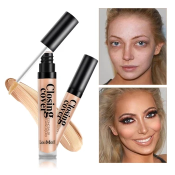 

loumesi concealer Liquid Concealer Eye Contour Concealer Cream Face Base Makeup Corrector Foundation Primer Makeup 10ml