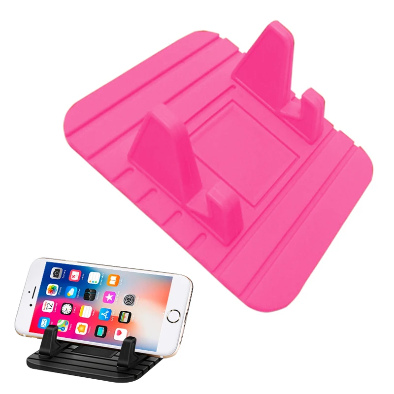 Car GPS Silicone Anti Slip Mat Desktop Bracket Mobile Phone Bracket Stand for IPhone Samsung Holder Auto Interior Accessories