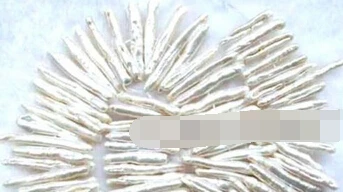 

Miss00258 25-40mm white freshwater pearl freeform loose beads 14.5"