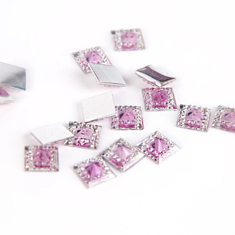 

50Y6853 10*10mm resin Rhinestone Decoration DIY accessories Party