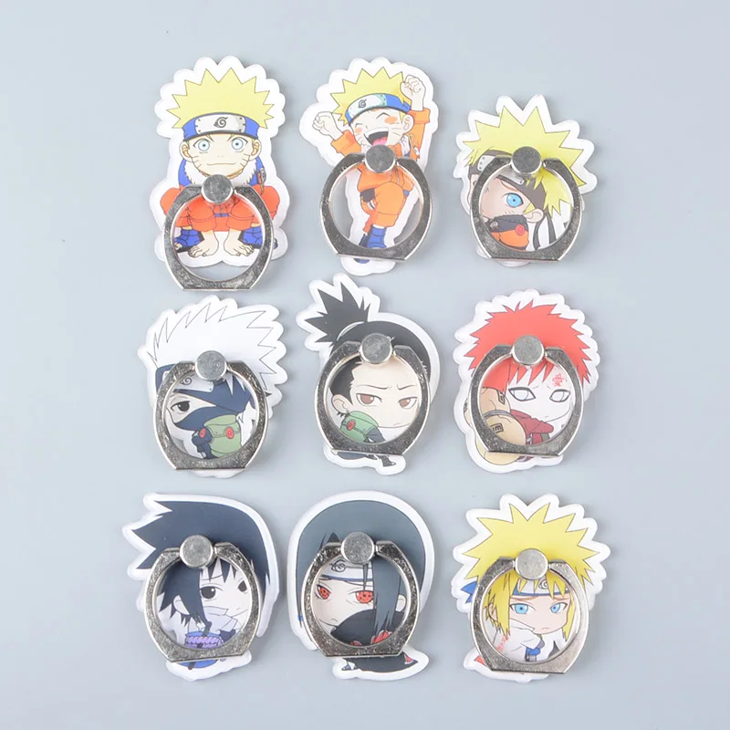 

Koteta Anime Naruto Uzumaki Naruto Model Figure 360 Degree Metal Finger Ring Mobile Phone Smartphone Stand Holder for iphone
