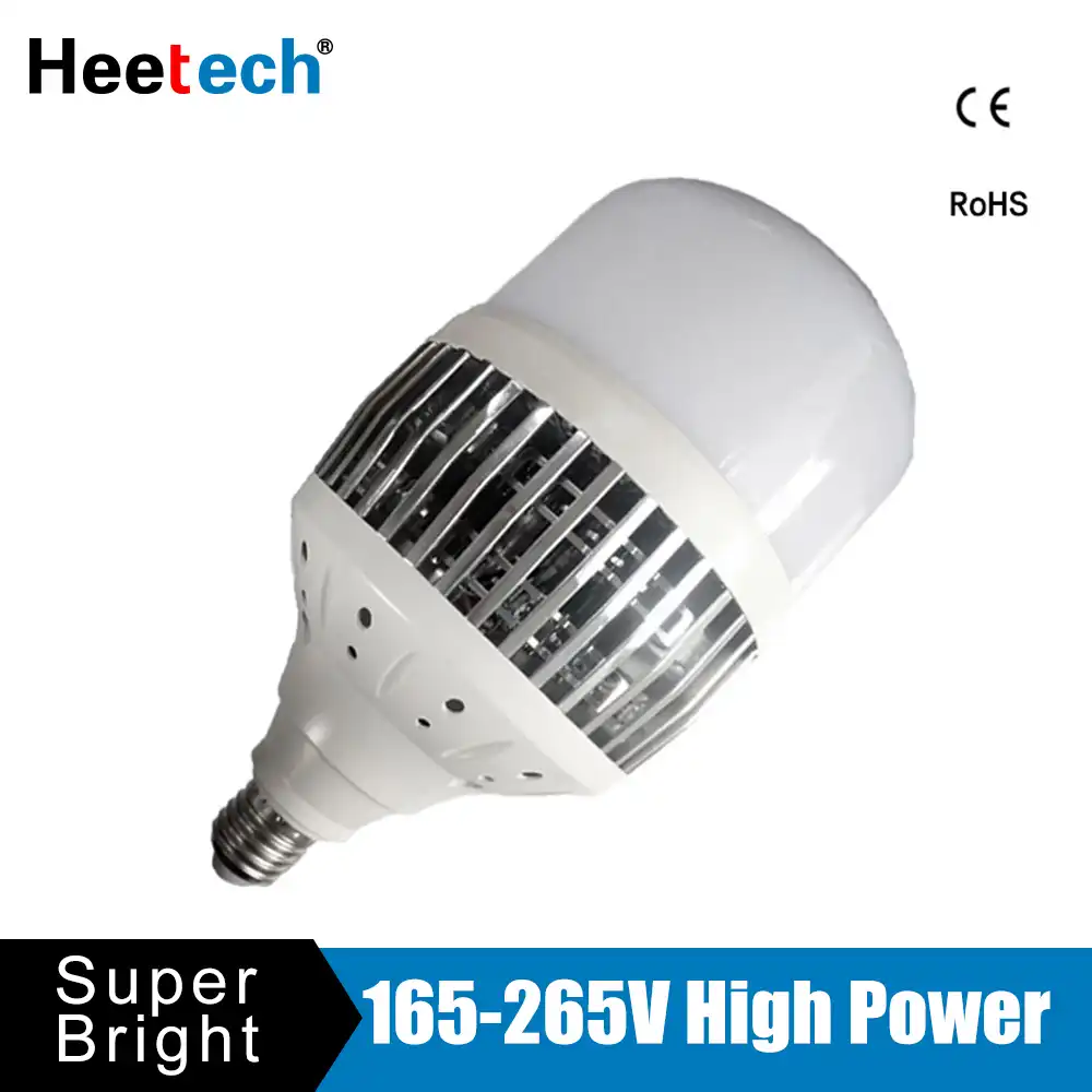 lampu bohlam led lampu 150 w 100 w 80 w 50 w e27 e40 220 v 230 v lampu led tinggi terang lampada ampul bombillas pabrik gudang square