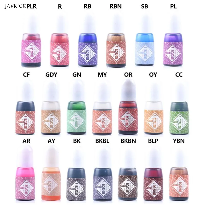 

UV Resin Pigment DIY Epoxy Resin Crafts 20 Colors High Concentration Jewelry Making Ink Painting Effect Findings Transparent