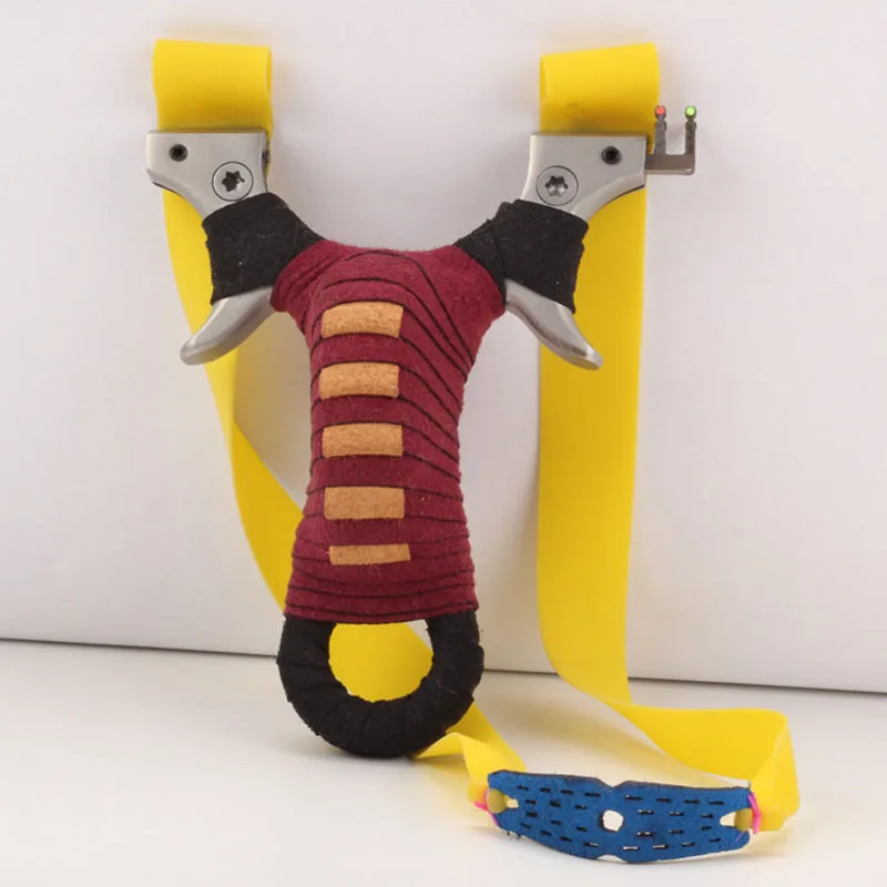 

High Quality Professional Hunting Catapult Flat Rubber Band For Slingshot Titanium Steel Slingshot