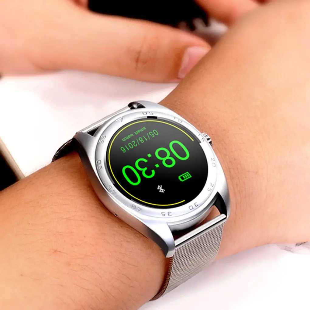 

1.2 Inch Screen Bluetooth Wireless Pedometer Heart Rate Smart Watch Compatible for IOS Android