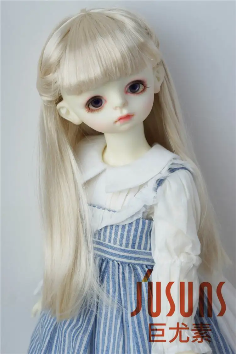 JD088 SD BJD кукольные парики 1/3 длинный прямой парик Синтетический мохер волосы 8-9 Аксессуары для кукол - Цвет: Blond SM202