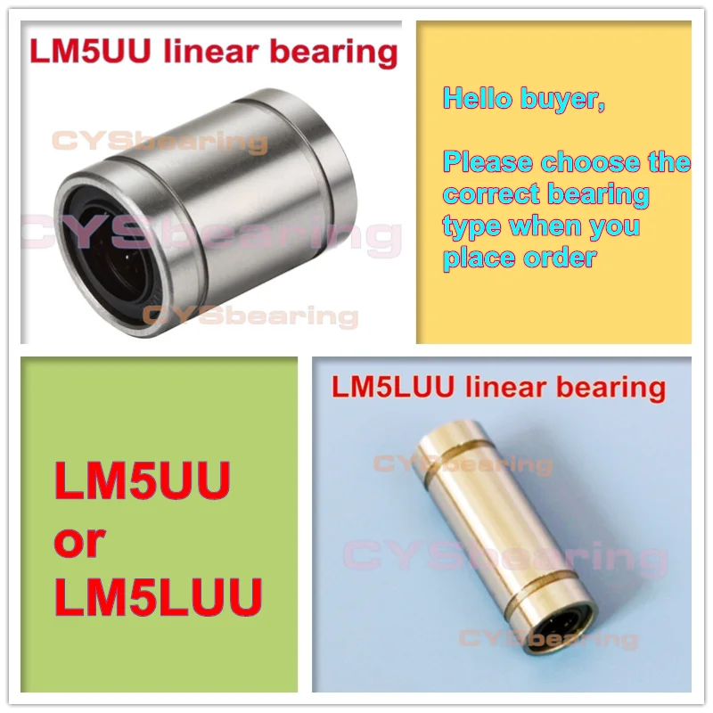 

5mm LM5UU LM5LUU Elongated linear bearing linear motion bearing 5X10X15mm 5mmx10mmx29mm