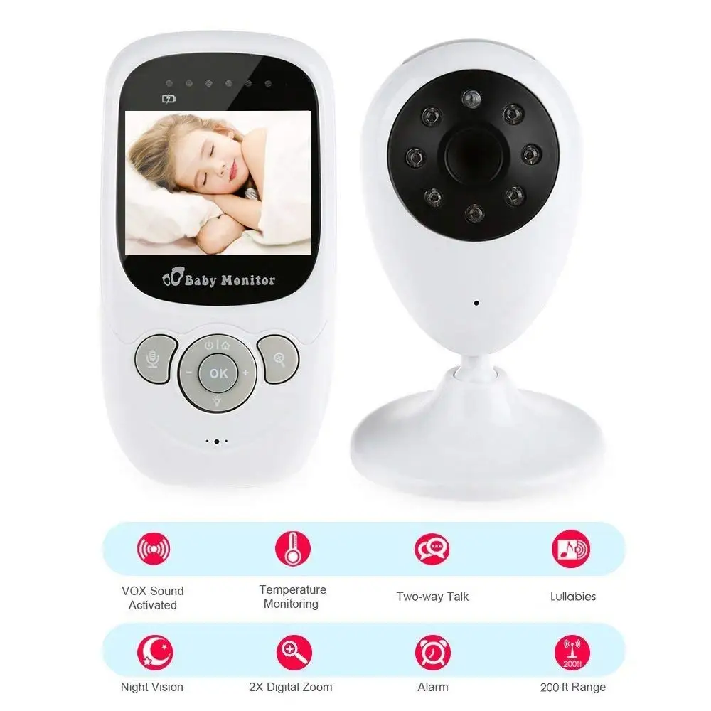 

Baby Monitor SP880 Sleeping Monitor Baby Camera Monitor With Camera Wireless Video Baby Radio Nanny 2 Way Audio Talk
