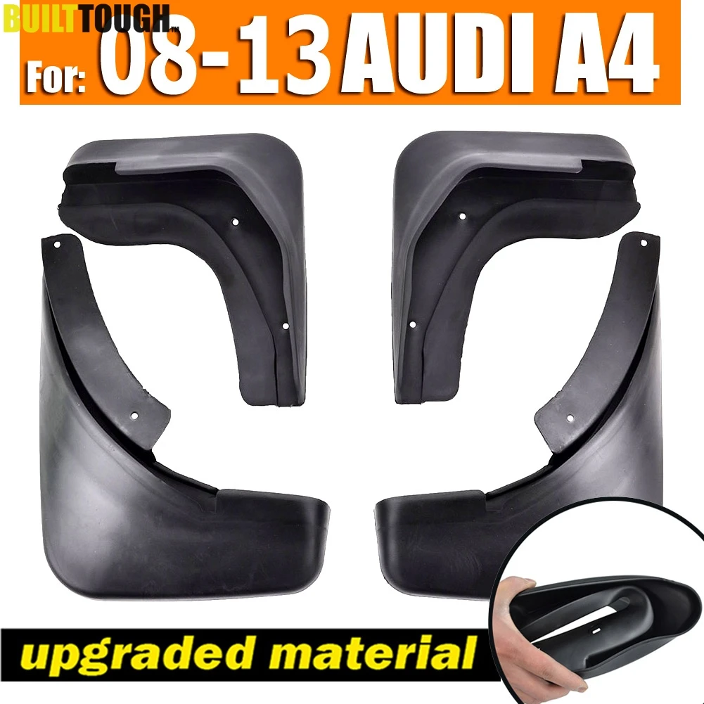 

FRONT REAR MUD FLAP MUD FLAPS FIT FOR AUDI A4 B8 2008 2009 2010 2011 2012 2013 SPLASH GUARDS MUDGUARDS FENDER ACCESSORIES SEDAN