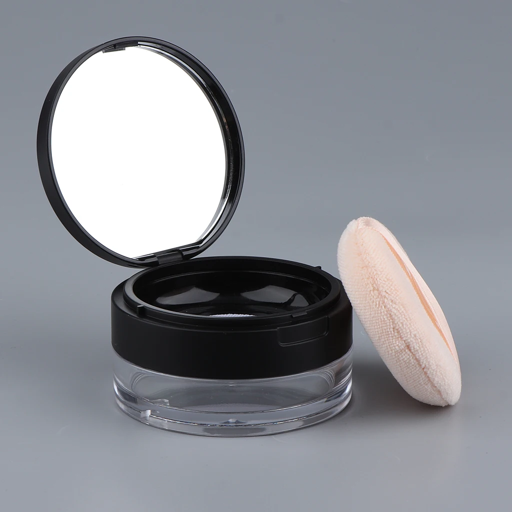 20g Plastic Empty Powder Puff Case Face Loose Powder Blush Makeup Cosmetic Jar Containers With Mesh Sifter