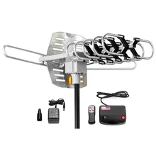 150 Miles Outdoor TV Aerial Motorized Amplified Device High Gain 36dB UHF VHF HDTV Aerial Universal TV Accessories jul 6