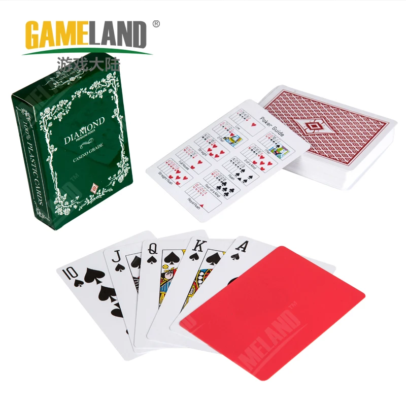 Небольшие пластиковые карты Водонепроницаемый моющийся покер|cards waterproof|plastic
