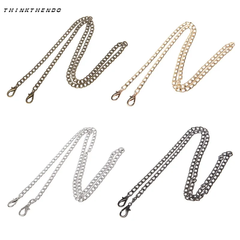

THINKTHENDO Luxury Fashion DIY Metal Shoulder Cross Body Bag Handbag Purse Strap Accessories