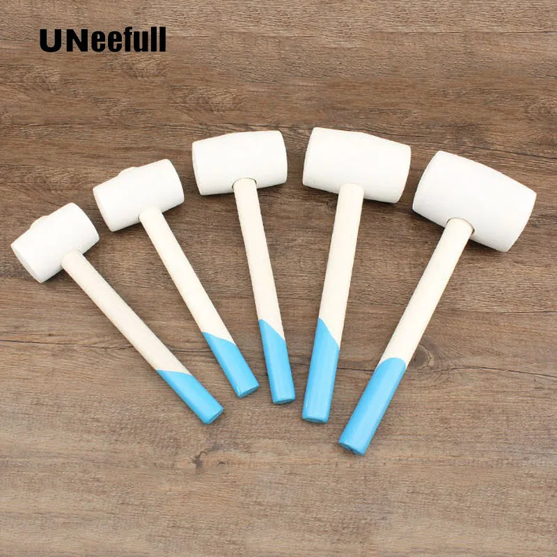 

UNeefull Soft Rubber Floor Tile Installation Hammer Wooden Handle Hammer,With 12 16 24 32oz ,Multifunctional Repairing Hand Tool