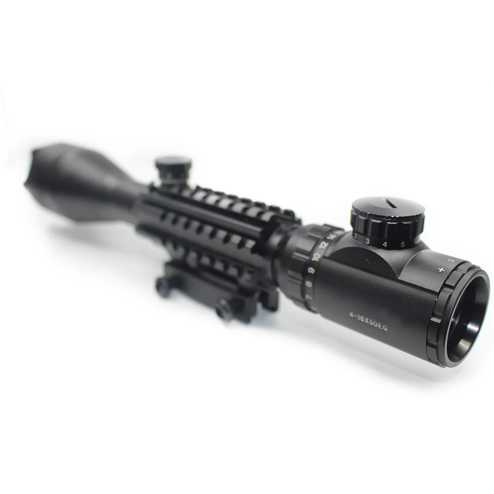 4-16X50EG Tactical Optical Sight Hologram Sight 11 / 20mm Rail Mounting Hunting Range for Airsoft Sniper