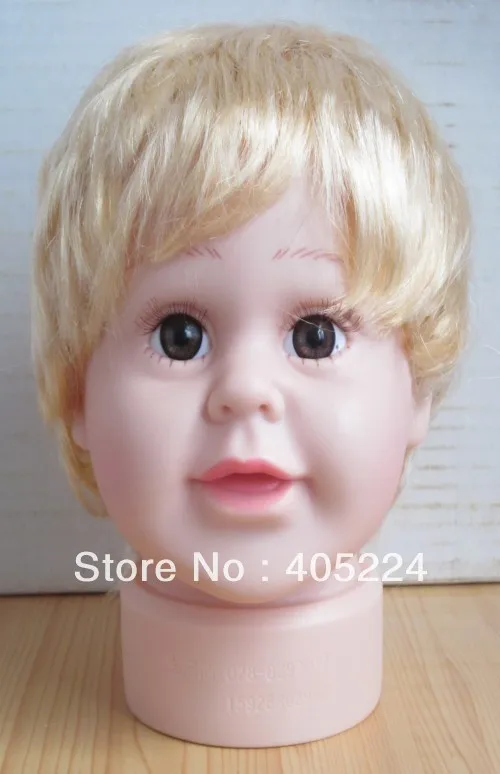 plastic child head mannequin cap/hat display stand infant's model head